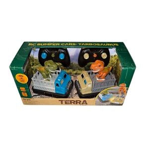 Terra by Battat RC Bumper Cars with Dinosaurs